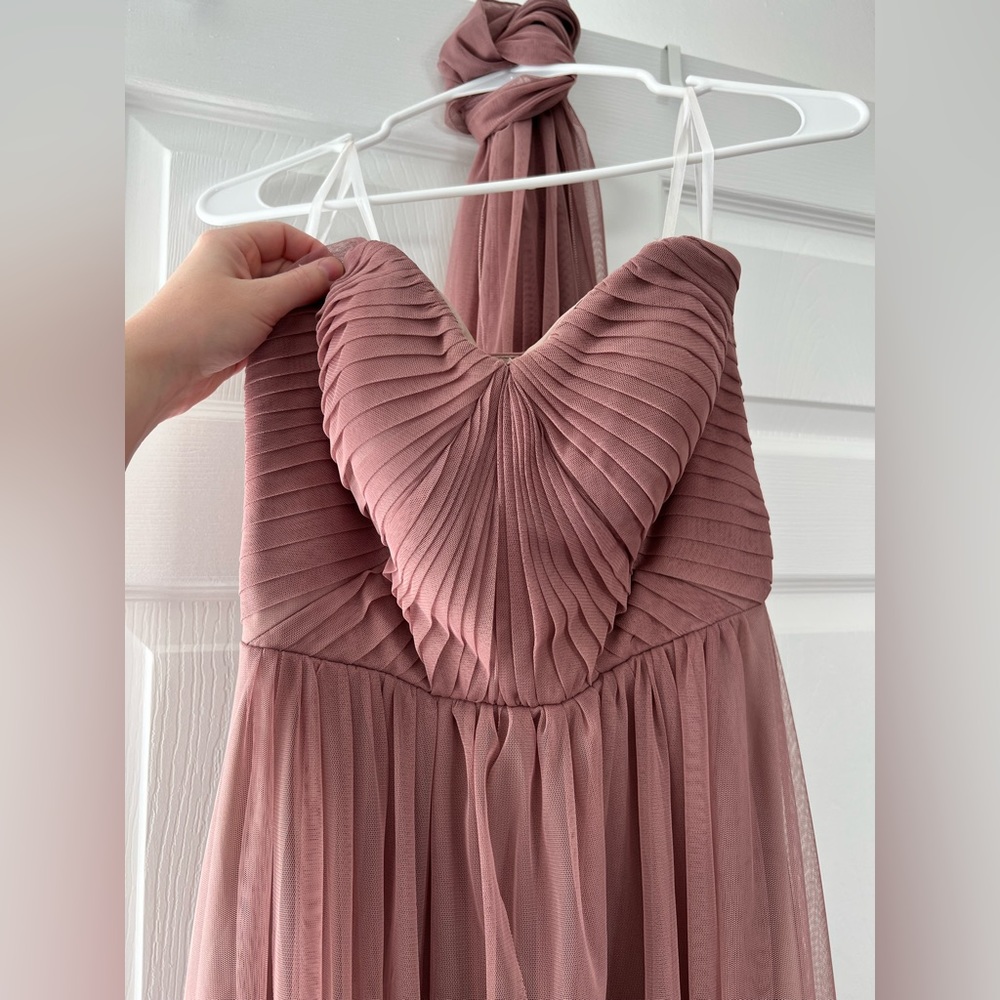 Birdy gray mauve multi way bridesmaid dress